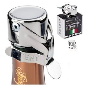 Chrome Champagne Stopper Made in Italy